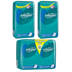 Băng Vệ Sinh Whisper Dòng Cơ Bản Có Cánh Cho Ngày Nhiều Và Đêm