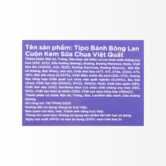 Bánh bông lan cuộn Tipo hương việt quất