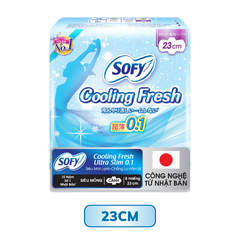 Sofy Băng Vệ Sinh Siêu Mỏng Cánh Cooling Fresh Ultra Slim 23cm