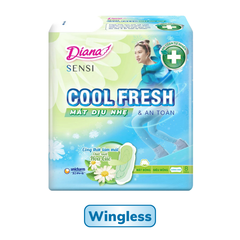 Băng Vệ Sinh DIANA SENSI COOL FRESH Không Cánh Mát Dịu Chống Tràn Mịn Màng Thoáng Khí