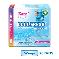 Băng vệ sinh siêu mỏng có cánh Diana Sensi Cool Fresh