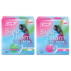 BĂNG VỆ SINH DIANA SIÊU THẤM COOL FRESH SIÊU MỎNG 8 MIẾNG