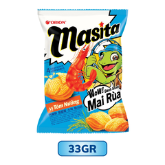 Bánh Snack Mai Rùa 4 lớp Masita Vị Tôm Nướng 33G/ 60G