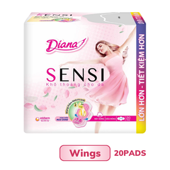 Băng Vệ Sinh Diana Sensi Siêu Mỏng Cánh 23Cm 8 Miếng