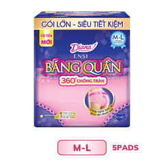 Băng Vệ Sinh Diana Dạng Quần Ban Đêm 360 chống tràn