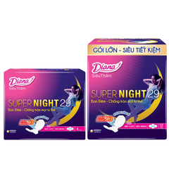 Băng Vệ Sinh Diana Siêu Thấm Supernight 29cm