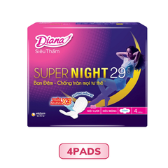 Băng Vệ Sinh Diana Siêu Thấm Supernight 29cm