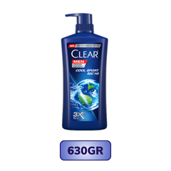 Dầu gội Clear Men Cool Sport bạc hà mát lạnh 170G/ 340G/ 630G/ 900G