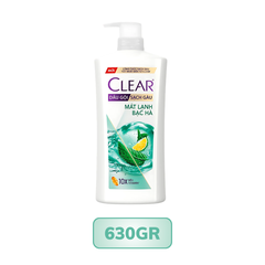 Dầu gội sạch gàu Clear mát lạnh bạc hà 170G/ 340G/ 630G/ 880G/ 1.4KG