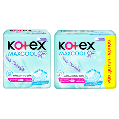 Băng vệ sinh Kotex Max Cool French Spa siêu mỏng cánh