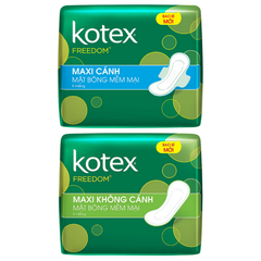 Băng Vệ Sinh Kotex Freedom Bông Mềm Mại - Maxi
