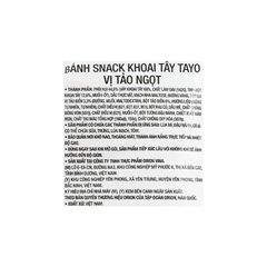 Snack khoai tây vị tảo ngọt TaYo X gói 28G/ 60G