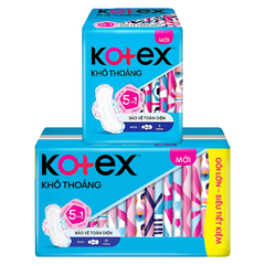 KOTEX Khô Thoáng Bảo Vệ Toàn Diện Dày Maxi
