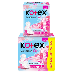 Kotex Gardenia Deo+ Hoa Anh Đào Siêu Mỏng Cánh 20 Miếng