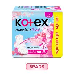 Kotex Gardenia Deo+ Hoa Anh Đào Siêu Mỏng Cánh 20 Miếng