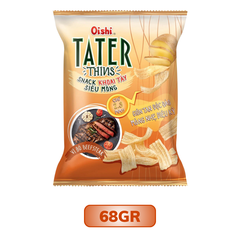 Oishi snack khoai tây siêu mỏng tater thins vị Bò Beefsteak 32G/68G