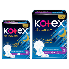 Băng vệ sinh Siêu ban đêm Kotex cánh mặt lưới