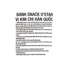 Snack vị kim chi Hàn Quốc O'Star gói 35G/ 60G/ 105G/ 152G