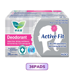Laurier Active Fit Miếng Lót Hàng Ngày Khử Mùi - Kháng Khuẩn