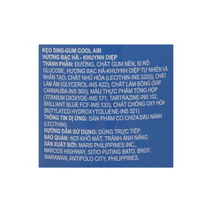 Kẹo cao su CoolAir hương bạc hà khuynh diệp