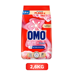 Bột giặt OMO Comfort hương hoa hồng Pháp túi 700G/ 2.6KG/ 3.9KG/ 5.1KH