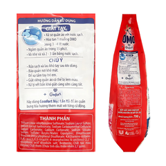 Bột giặt OMO Comfort hương hoa hồng Pháp túi 700G/ 2.6KG/ 3.9KG/ 5.1KH