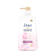 Dầu gội Dove dưỡng tóc suôn mềm chiết xuất hoa sen nhật và nước gạo 610G