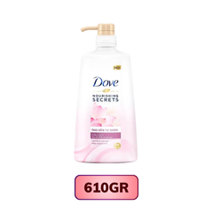 Dầu gội Dove dưỡng tóc suôn mềm chiết xuất hoa sen nhật và nước gạo 610G