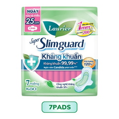 BĂNG VỆ SINH LAURIER SIÊU MỎNG KHÁNG KHUẨN SUPER SLIMGUARD