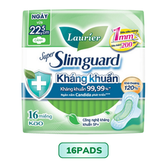 Băng Vệ Sinh Laurier Siêu Mỏng Bảo Vệ 1mm 22.5cm 10M Super Slimguard 22.5cm