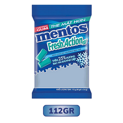 Bịch Kẹo Gum Mentos Fresh Action Bạc Hà Khuynh Diệp