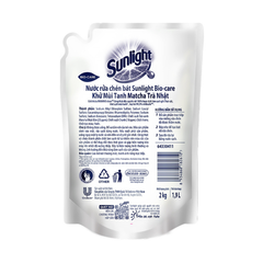 Túi nước rửa chén Sunlight khử mùi tanh matcha trà Nhật