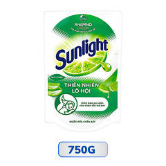 Túi nước rửa chén Sunlight thiên nhiên lô hội