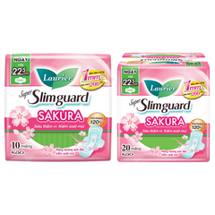 Laurier Super Slimguard Siêu Mỏng 1mm hương Anh đào 22.5cm 10M