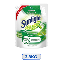 Túi nước rửa chén Sunlight thiên nhiên lô hội