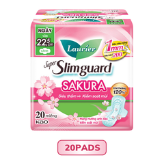 Laurier Super Slimguard Siêu Mỏng 1mm hương Anh đào 22.5cm 10M