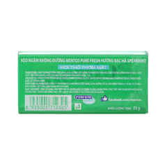 Kẹo Ngậm Không Đường Mentos Clean Breath Hương Trà Xanh Hộp