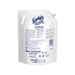 Nước rửa chén Sunlight Chanh 100 đánh bay dầu mỡ cứng đầu túi 700G/ 3.5KG