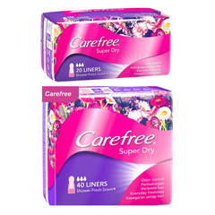 Băng Vệ Sinh Carefree Hàng Ngày Siêu Thấm 40 Miếng Super Dry