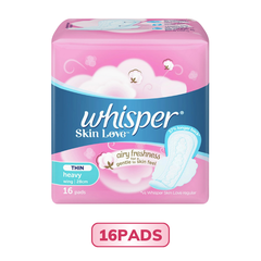Băng vệ sinh Whisper Skin Love siêu mỏng có cánh cho ngày nhiều