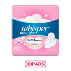 Băng vệ sinh Whisper Skin Love siêu mỏng có cánh cho ngày bình thường