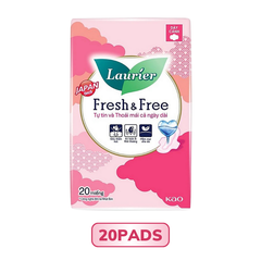 Băng vệ sinh Laurier Fresh & Free Ban Ngày Dày Cánh 20M