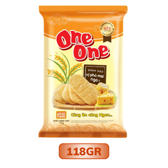 Bánh gạo ngọt vị phô mai ngô One One gói 118G/ 181G