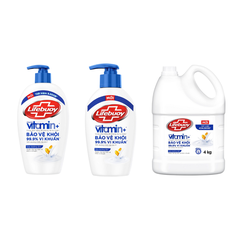 Nước Rửa Tay Lifebuoy Công thức Vitamin+ Sữa Dưỡng Ẩm