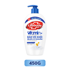 Nước Rửa Tay Lifebuoy Công thức Vitamin+ Sữa Dưỡng Ẩm