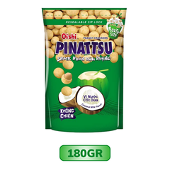 Snack nhân đậu phộng vị nước cốt dừa Pinattsu Oishi gói 6G/13G/38G/85G/100G