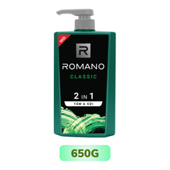 Dầu Tắm Gội Romano 2in1 Classic