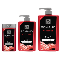 Sữa Tắm Gội Nước Hoa ROMANO Deluxe Shower Attitude