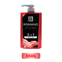 Sữa Tắm Gội Nước Hoa ROMANO Deluxe Shower Attitude