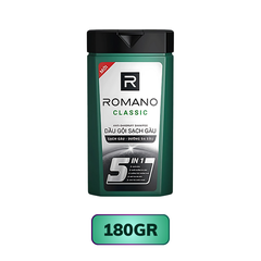 Dầu gội sạch gàu Romano 5 in 1 hương nước hoa Classic 180G/ 380G/ 650G